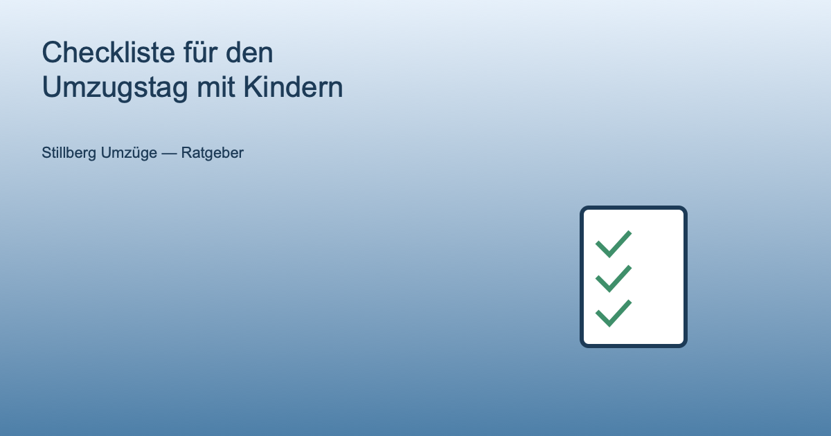 Illustration eines Klemmbretts mit drei Häkchen als Symbol für die Umzugs-Checkliste